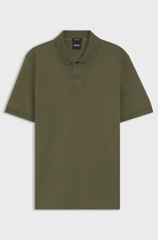 Polo BOSS Pallas de Algodón Piqué – Verde Oliva