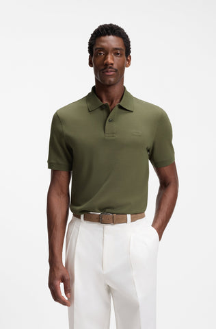 Polo BOSS Pallas de Algodón Piqué – Verde Oliva
