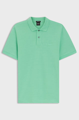 Polo BOSS Pallas Hombre Verde Menta en Algodón Piqué Regular Fit