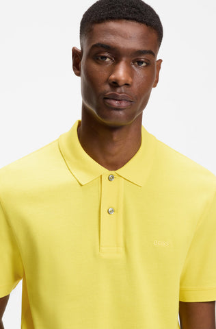Polo BOSS Pallas Hombre Amarillo en Algodón Piqué Regular Fit (Copy)