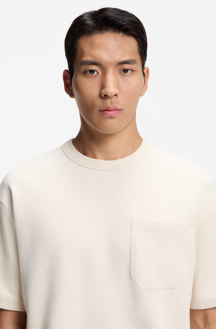T-Shirt BOSS de algodón Relaxed Fit peached finish