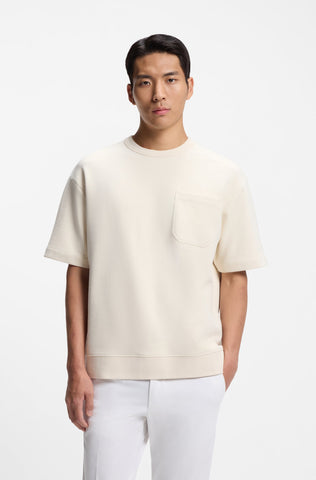 T-Shirt BOSS de algodón Relaxed Fit peached finish