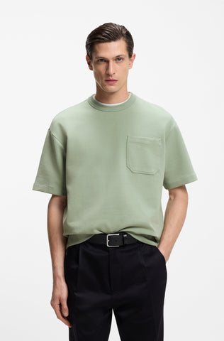 T-Shirt BOSS de algodón Relaxed Fit peached finish