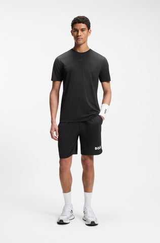 T-Shirt BOSS Active slim fit de secado rápido con detalles reflectantes