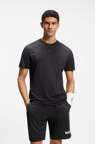 T-Shirt BOSS Active slim fit de secado rápido con detalles reflectantes