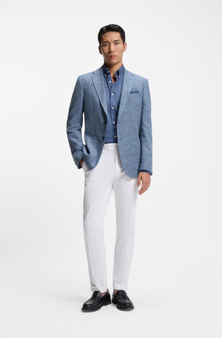 Pantalón BOSS Casual Slim Fit de algodón con Stretch