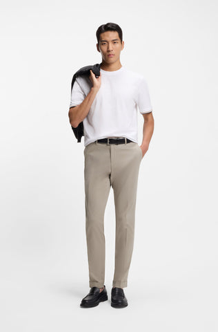 Pantalón BOSS Casual Slim Fit de algodón con Stretch.