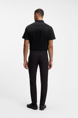 Camisa Mangas Cortas BOSS en Algodón regular fit Negro
