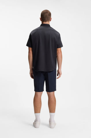 Camisa Mangas Cortas BOSS en Algodón regular fit Azul Marino