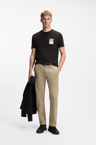 T-Shirt BOSS Regular Fit en Algodón con Logo Gráfico