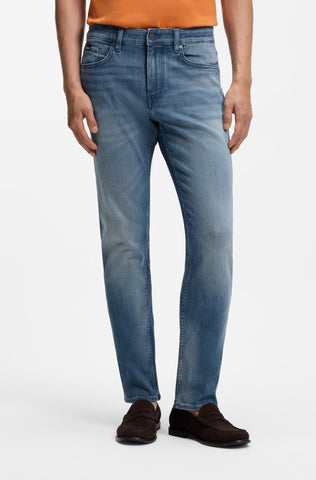 Jeans BOSS Delaware Hombre Azul Denim Slim Fit en Denim Ligero Stretch
