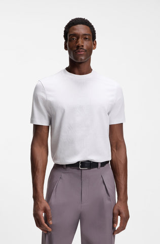 T Shirt BOSS Regular Fit con Diseño Tonal Jacquard para Hombre