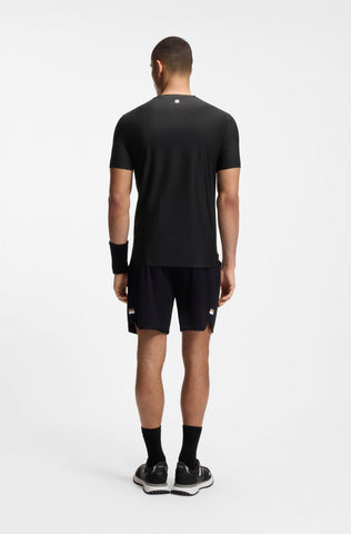Camiseta BOSS Green TS_TOC Serve 1 Slim Fit de Secado Rápido - Negro