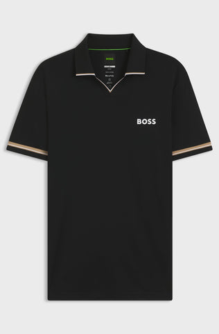 Polo BOSS PL_TOC Serve 2 Slim Fit - Negro