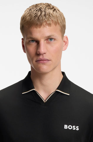 Polo BOSS PL_TOC Serve 2 Slim Fit - Negro