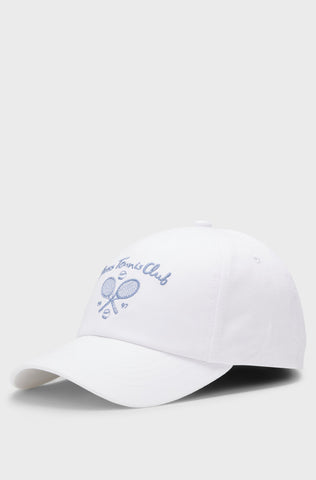 Gorra BOSS Tennis Club de Algodón con Bordado - Blanco