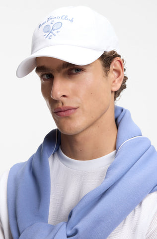Gorra BOSS Tennis Club de Algodón con Bordado - Blanco