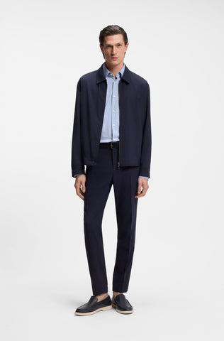 Camisa BOSS Slim Fit Performance Stretch- Azul claro
