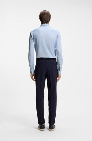 Camisa BOSS Slim Fit Performance Stretch- Azul claro