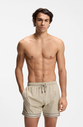 Traje de Baño BOSS Resort Tape con Cintura Ajustable - Beige