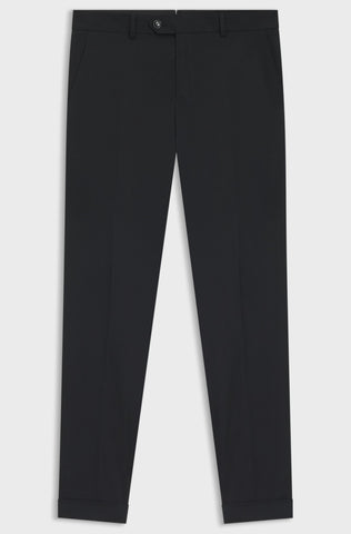 Pantalones BOSS ajustados de algodón elástico lavable -Negro