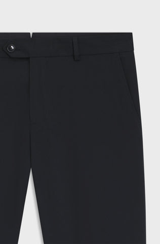 Pantalones BOSS ajustados de algodón elástico lavable -Negro
