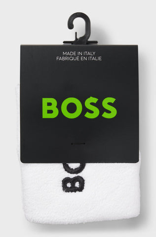 Muñequeras Deportivas BOSS de mezcla de algodón con logotipo bordado