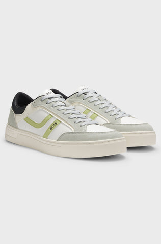Zapatillas BOSS deportivas de piel sintética con bloques de color.