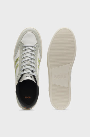 Zapatillas BOSS deportivas de piel sintética con bloques de color.