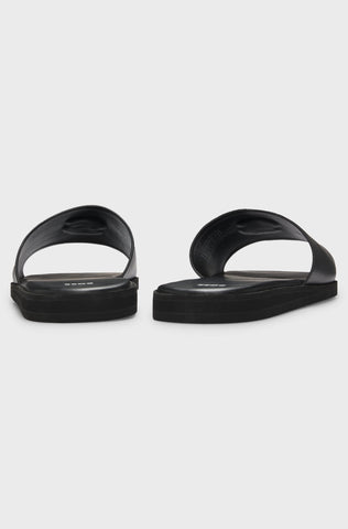 Sandalias BOSS de piel sintética con monograma de doble B