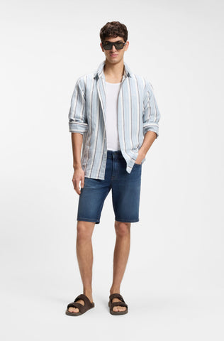 Sandalias BOSS de doble tira con hebillas de marca