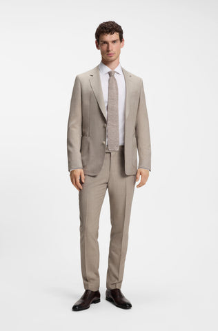 Camisa de Vestir BOSS x BECKHAM de Algodón Stretch Slim Fit - Blanco