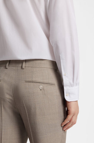 Camisa de Vestir BOSS x BECKHAM de Algodón Stretch Slim Fit - Blanco