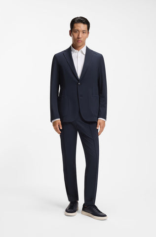 Chaqueta de Vestir BOSS con Solapa Clásica – Azul Oscuro