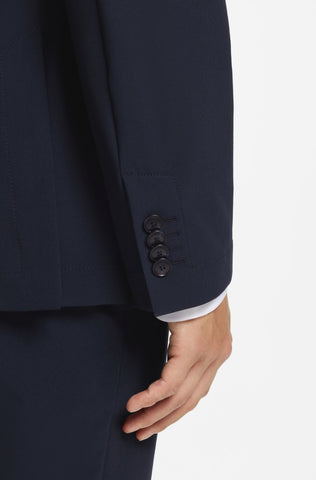 Chaqueta de Vestir BOSS con Solapa Clásica – Azul Oscuro