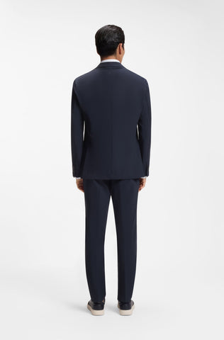 Chaqueta de Vestir BOSS con Solapa Clásica – Azul Oscuro