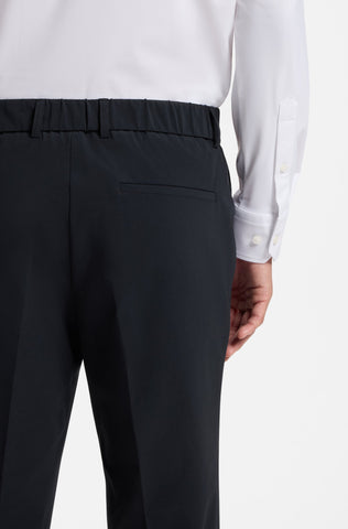 Pantalón de Vestir BOSS de Corte Recto – Azul Oscuro