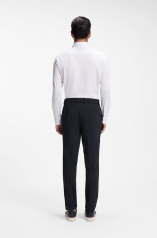 Pantalón de Vestir BOSS de Corte Recto – Azul Oscuro