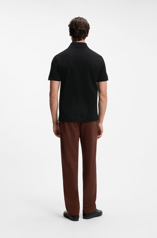 Polo BOSS x Aston Martin C-Prout de Algodón Jacquard – Negro