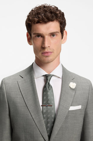 Chaqueta de Vestir BOSS con Solapa Clásica – Verde Claro