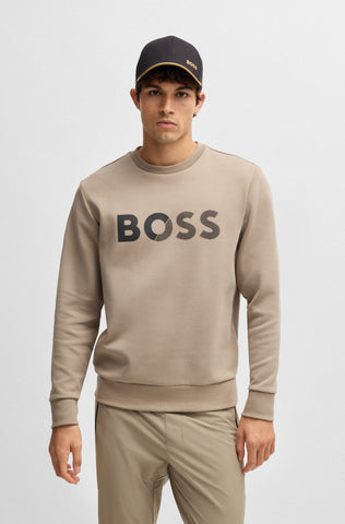 Gorra BOSS en sarga de algodón con logo estampado