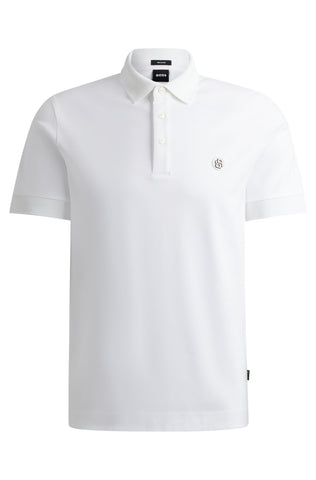 Polo Shirt Regular fit de algodón mercerizado con doble monograma