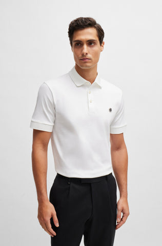 Polo Shirt Regular fit de algodón mercerizado con doble monograma