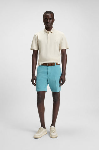 Polo BOSS de algodón mercerizado con monograma doble Regular Fit