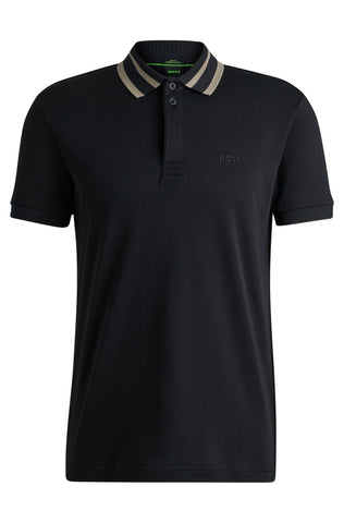 Polo Shirt Boss Regular Fit De Algodón Interlock Con Detalle de Logo