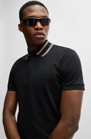 Polo Shirt Boss Regular Fit De Algodón Interlock Con Detalle de Logo