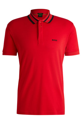 Polo Shirt Boss Regular Fit De Algodón Interlock Con Detalle de Logo