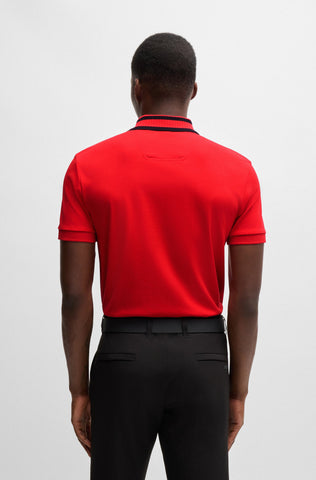 Polo Shirt Boss Regular Fit De Algodón Interlock Con Detalle de Logo