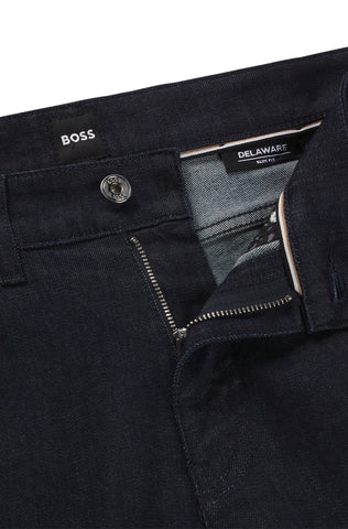Jeans Boss Delaware de Slim fit en denim elástico color índigo