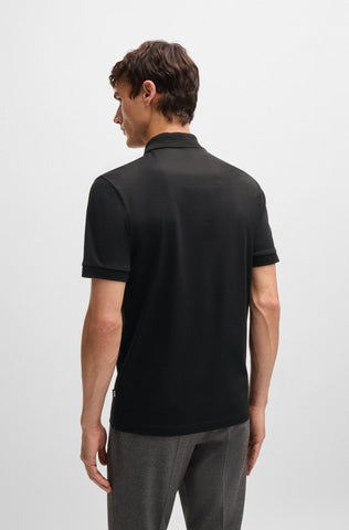 Polo Shirt regular fit de algodón mercerizado con monograma Double B